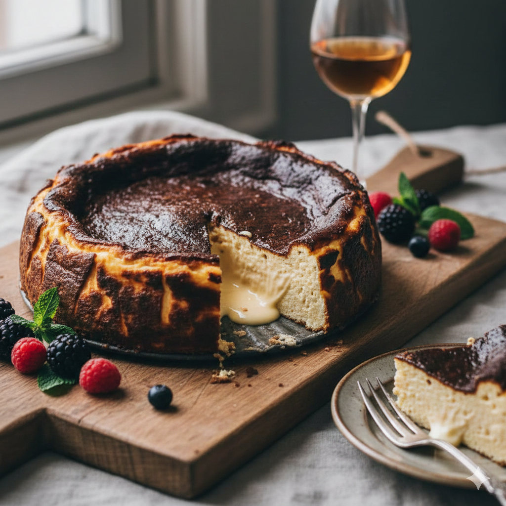 Classic Burnt Basque Cheesecake (GF)