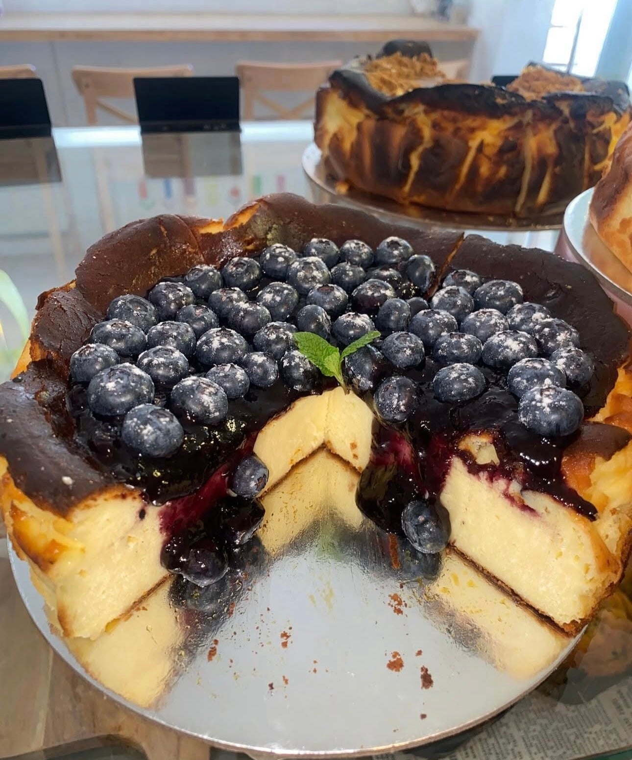 Blueberry Burnt Basque Cheesecake (GF)