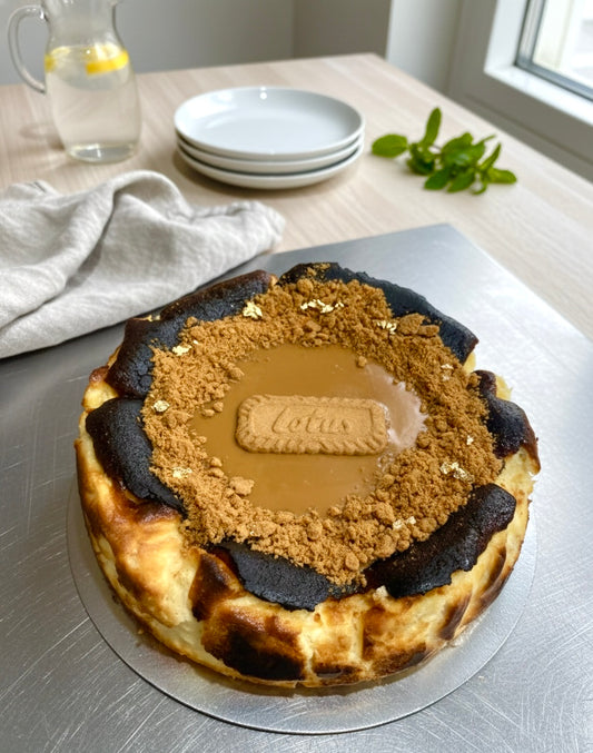 Biscoff Burnt Basque Cheesecake (GF)