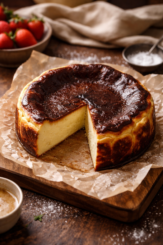 Classic Burnt Basque Cheesecake (GF)